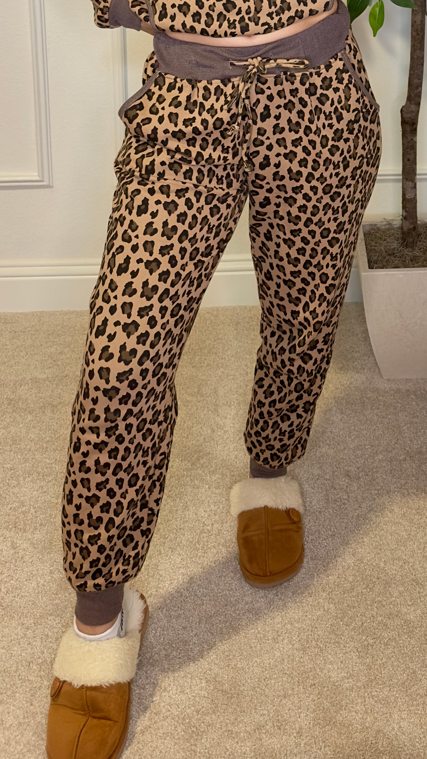 CHI ANIMAL PRINT JOGGERS - CHEETAH