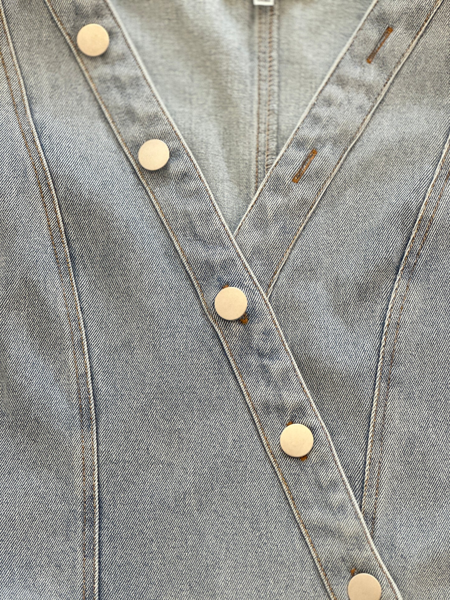 WILD HORSES DENIM DRESS - LIGHT DENIM