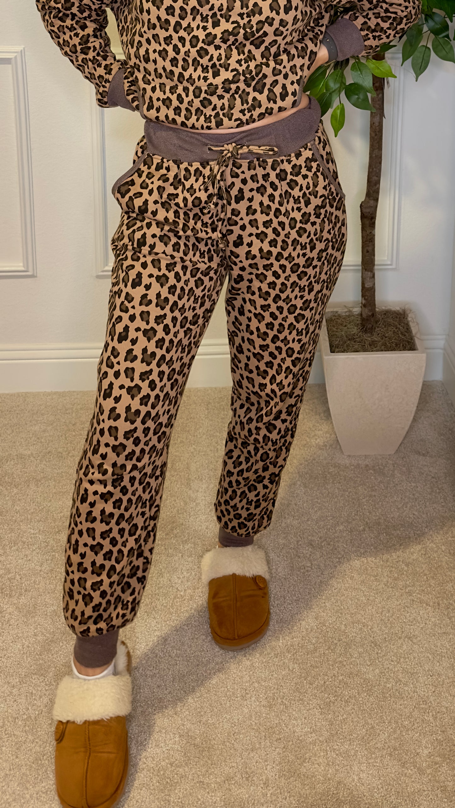 CHI ANIMAL PRINT JOGGERS - CHEETAH