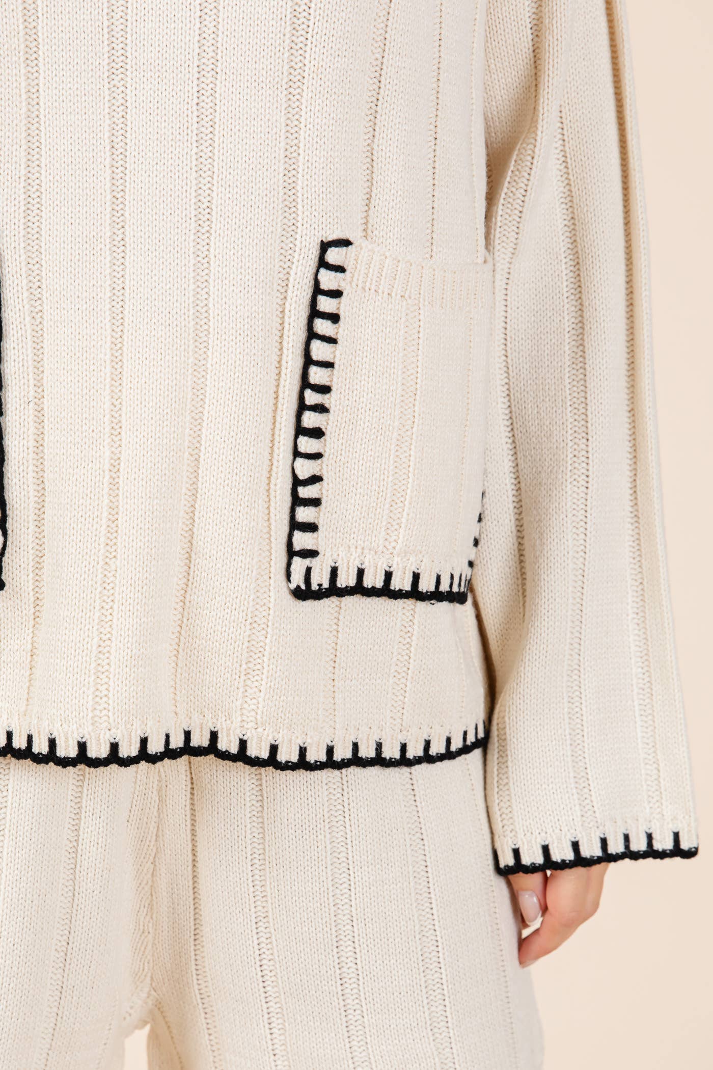 GABY KNIT PJ SWEATER SET - IVORY