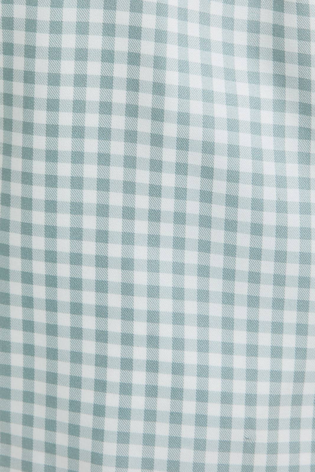 CATALINA FRONT TIE GINGHAM SET - WHITE / BLUE