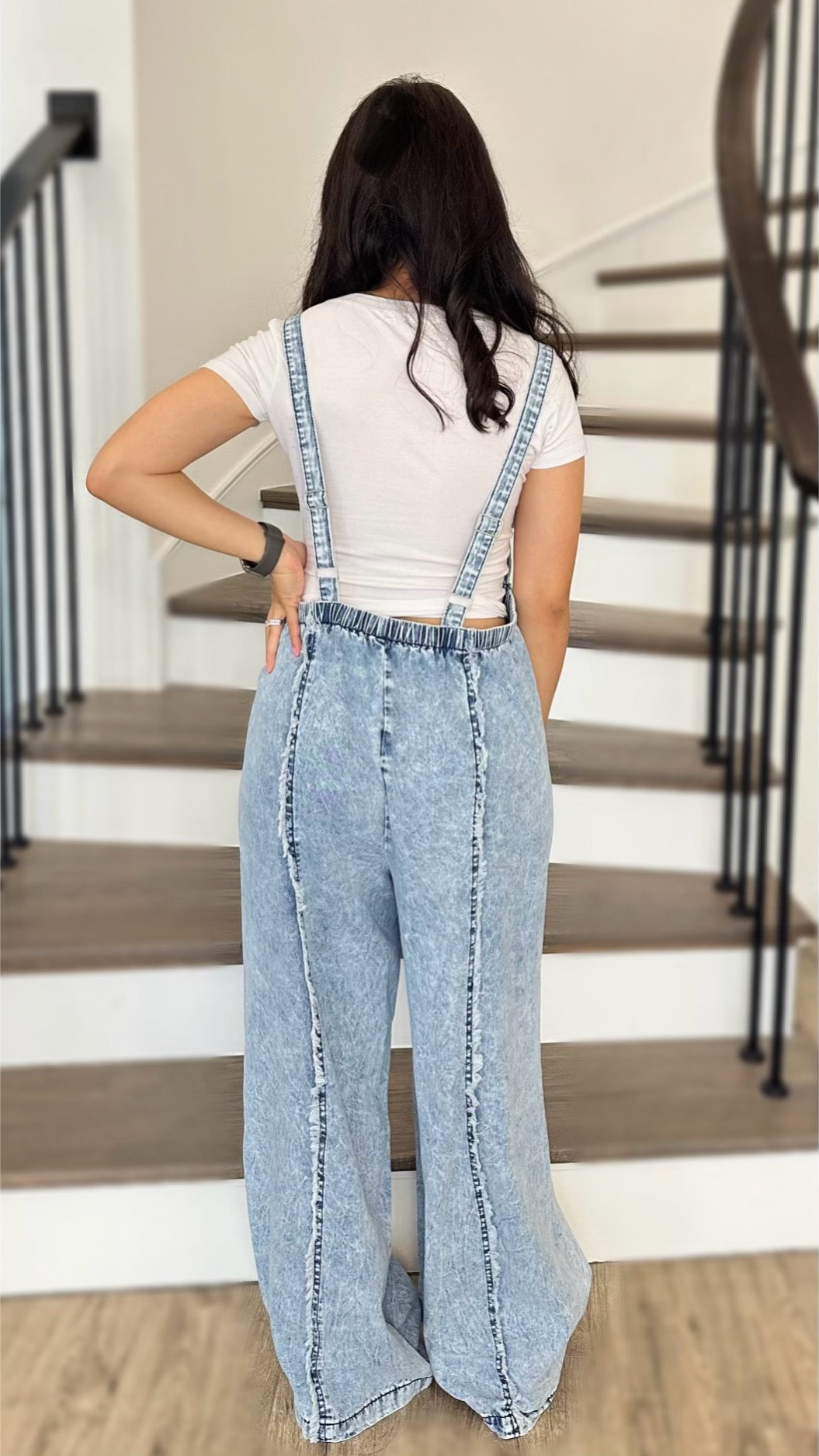 DALLAS LIGHT WASH DENIM OVERALL/ JUMPSUIT - LIGHT BLUE